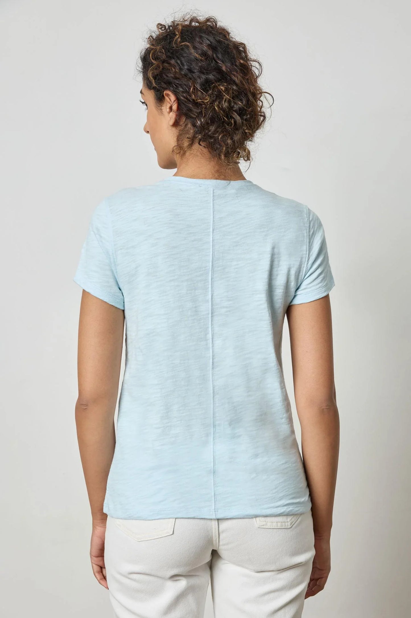 Back Seam Crew Neck - Tops-Tee Shirts/Tanks