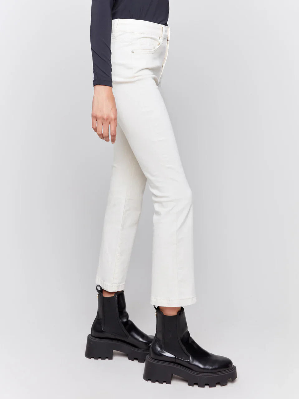 Bootcut Stretch Twill Pants - Pants