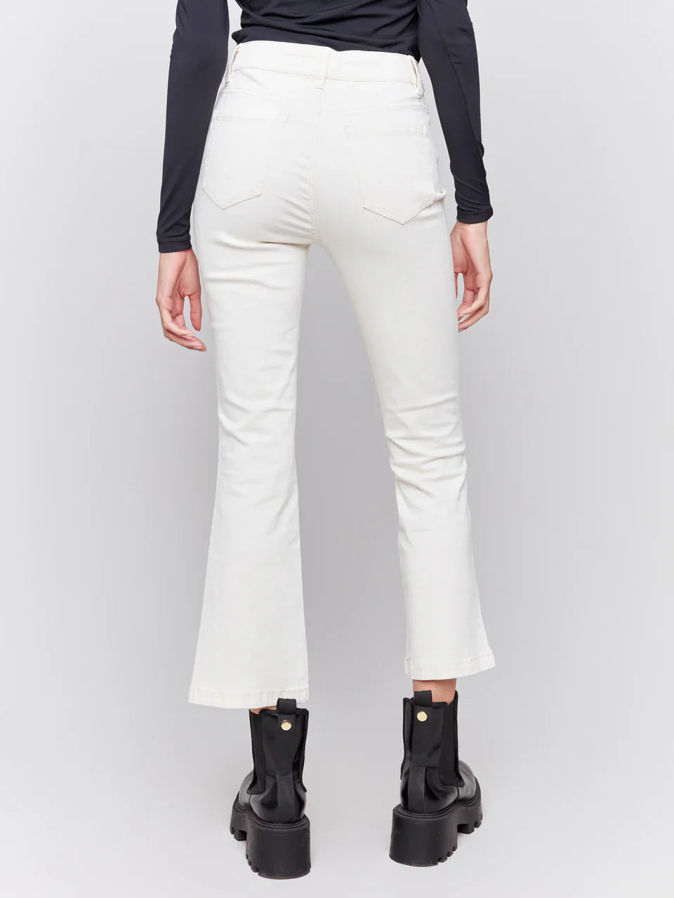 Bootcut Stretch Twill Pants - Pants