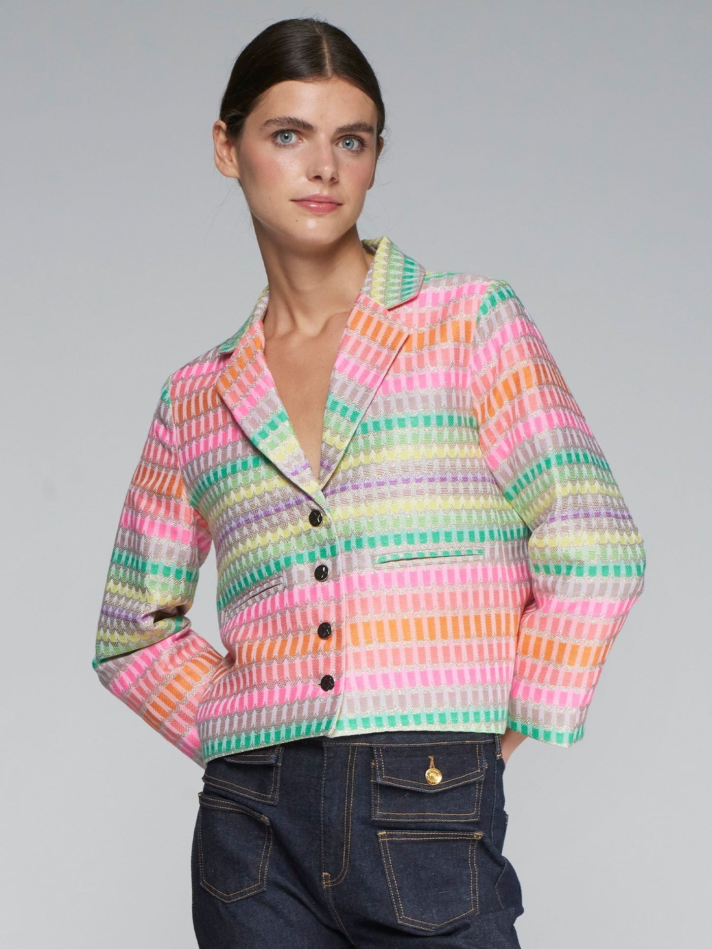 Emma Jacquard Jacket - Jacket