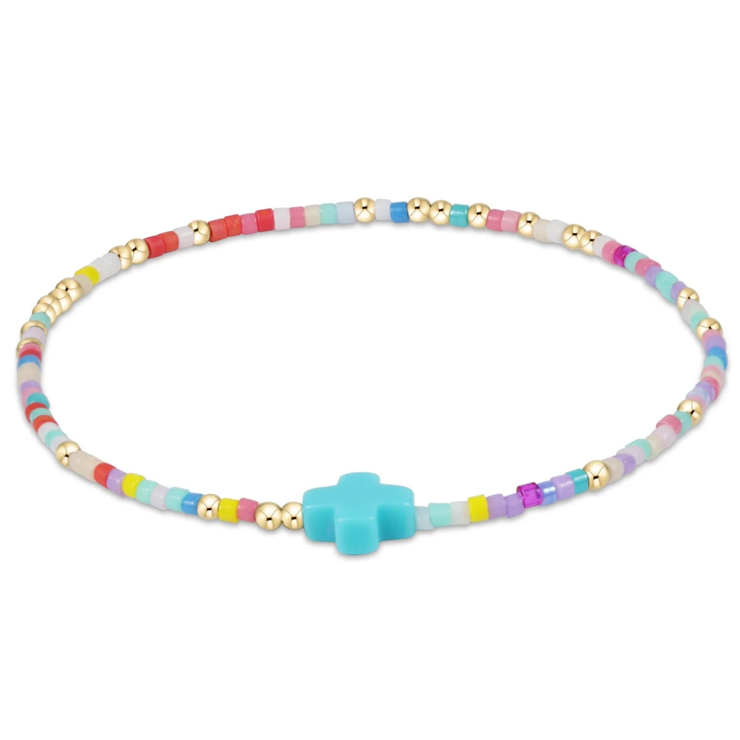 Hope Unwritten Signature Cross Bracelet in Hot Mess