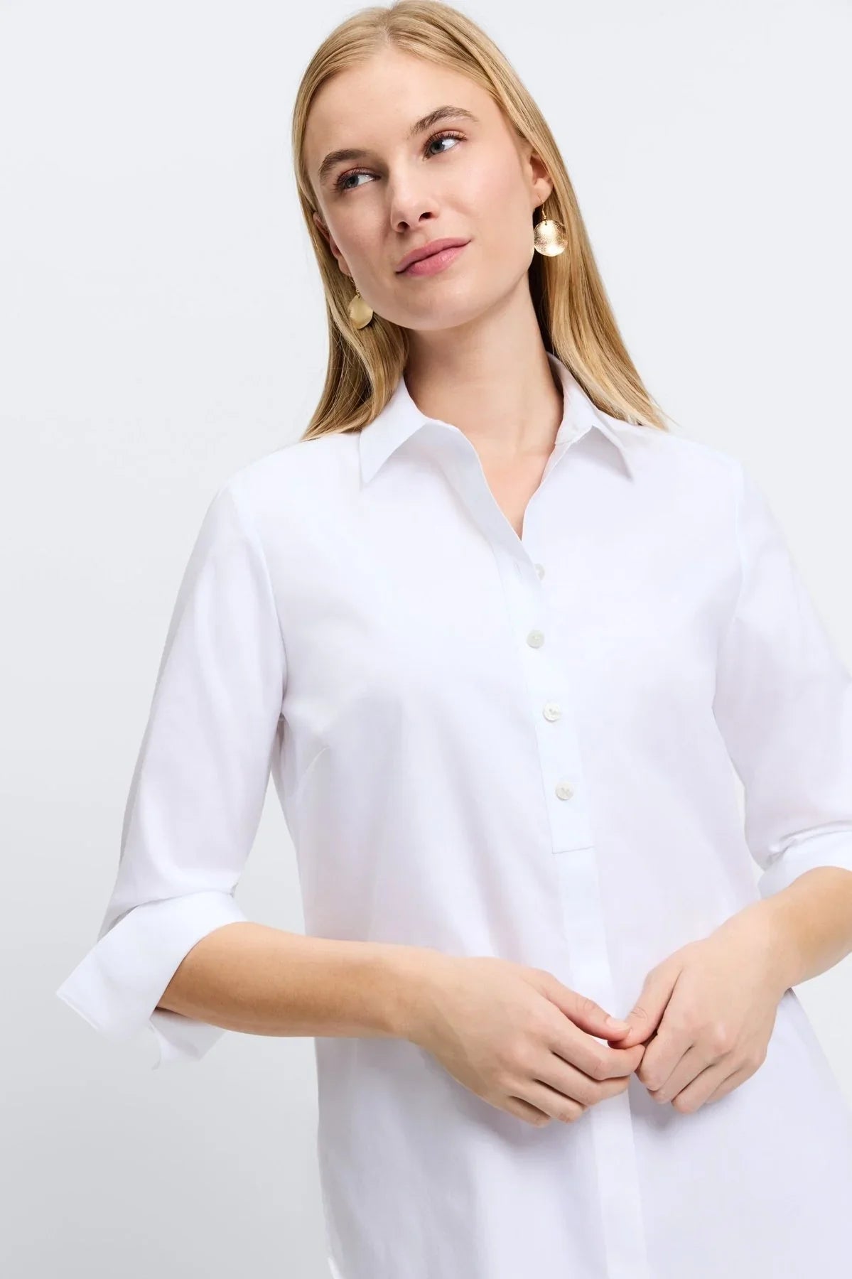 Madison 3/4 Sleeve Tunic - Tops-Woven/Blouses