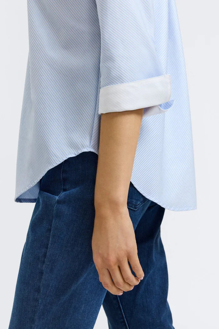 Margie Dobby Bias Shirt - Tops-Woven/Blouses