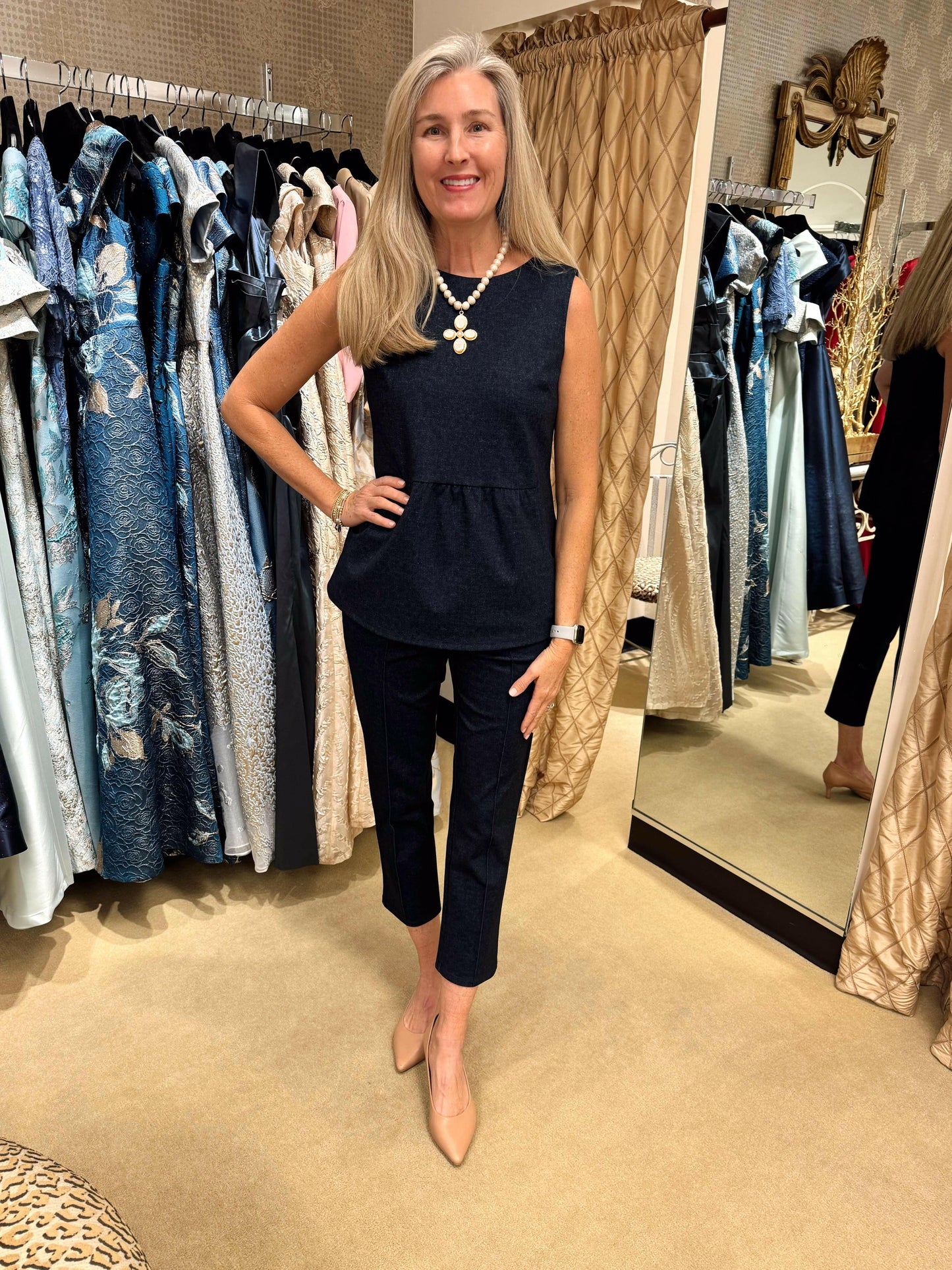 Millie Denim Top.