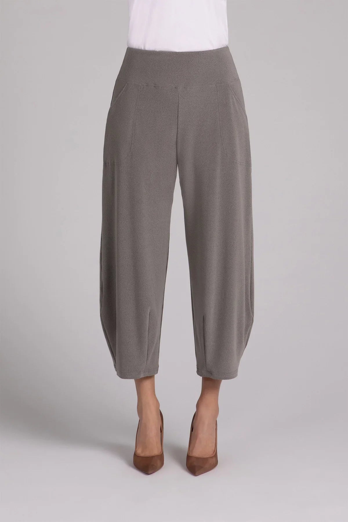 Narrow Lantern Pant - 6 / Melange Gunmeta - Pants