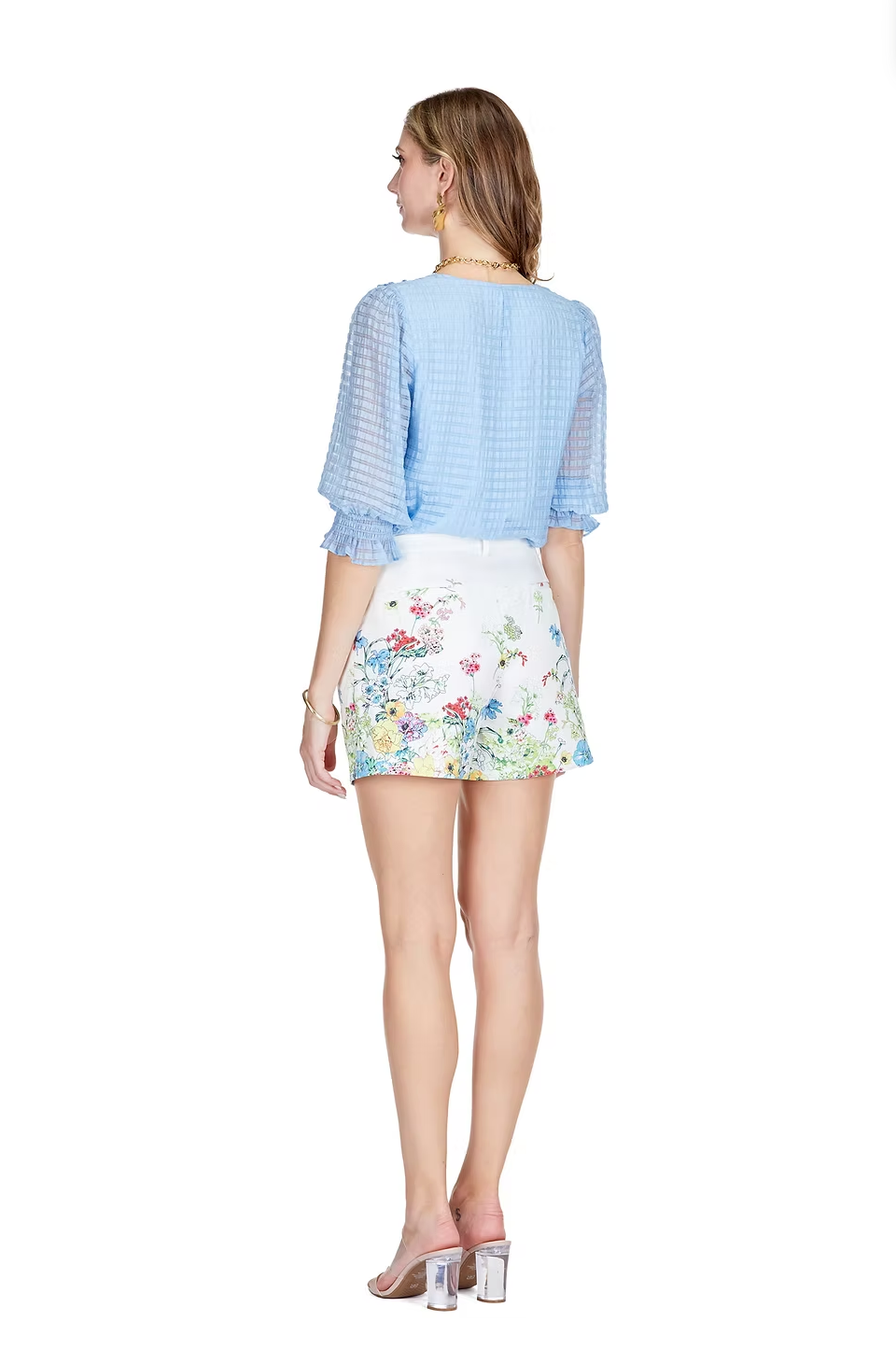 Organza Top - Tops-Novelty/Cut & Sewn