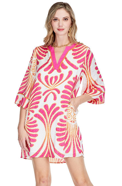 Pink Palm Dress - Dress