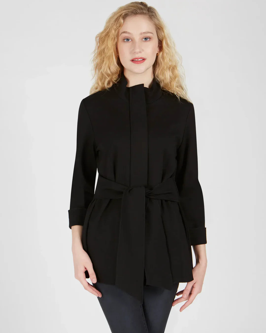 Ponte Sashed Jacket - XS / Black - Jacket
