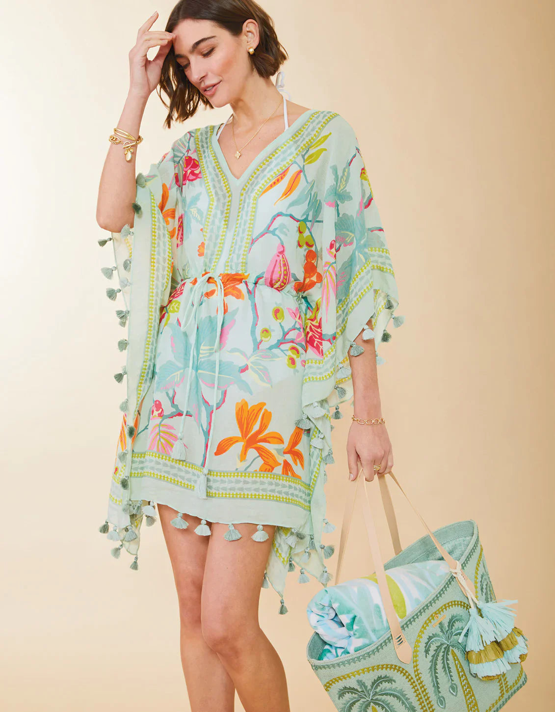 Sea Foam Beach Cover Up - One Size / Richmond Hill Sea Foam - Accessories