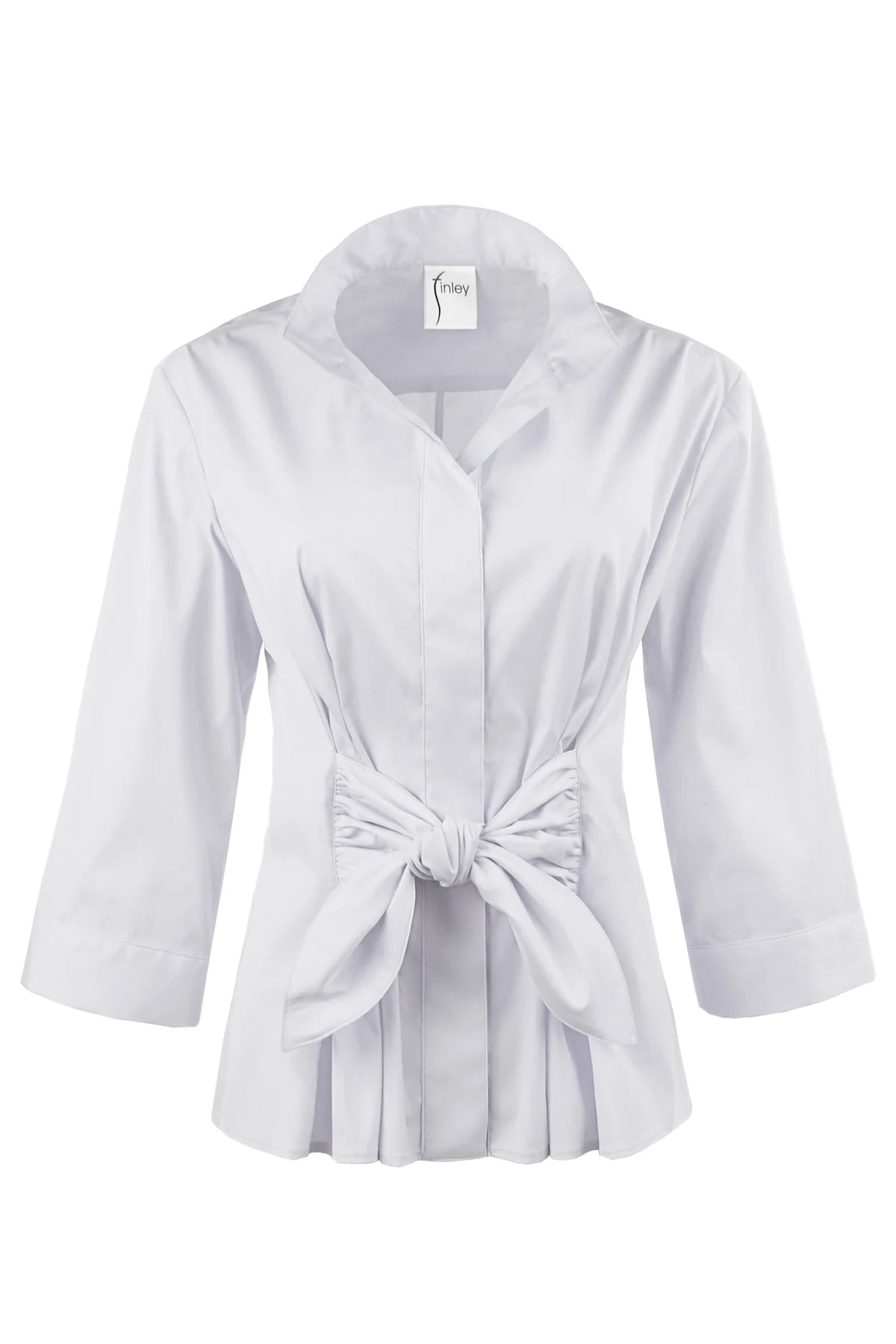 3/4 Sleeve Rocky Shirt Solid Silky Poplin
