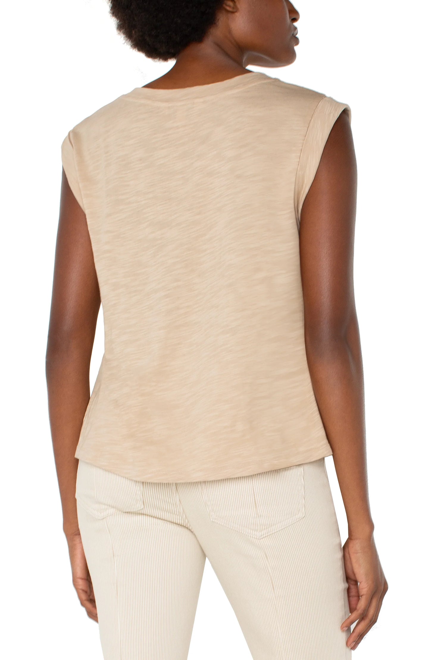 Sleeveless Knit Top - Tops-Novelty/Cut & Sewn