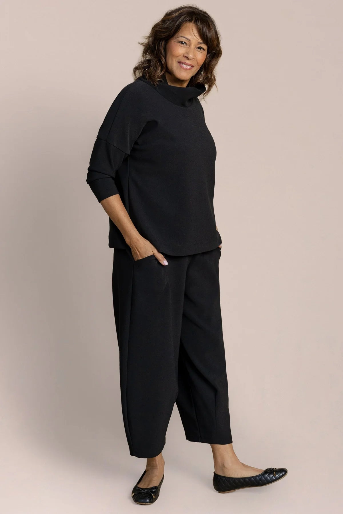 Soffio Crepe Slouch Sweatshirt