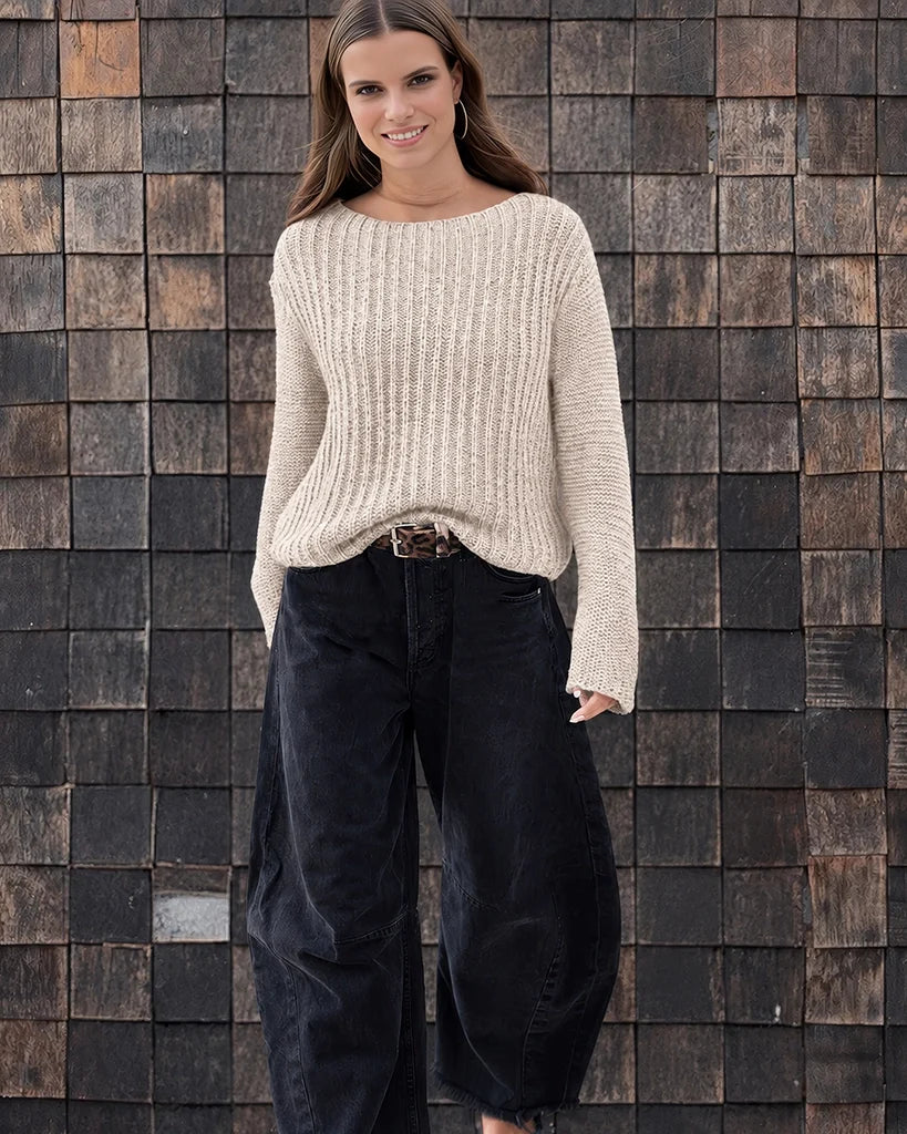 Greta Crew Chunky Sweater