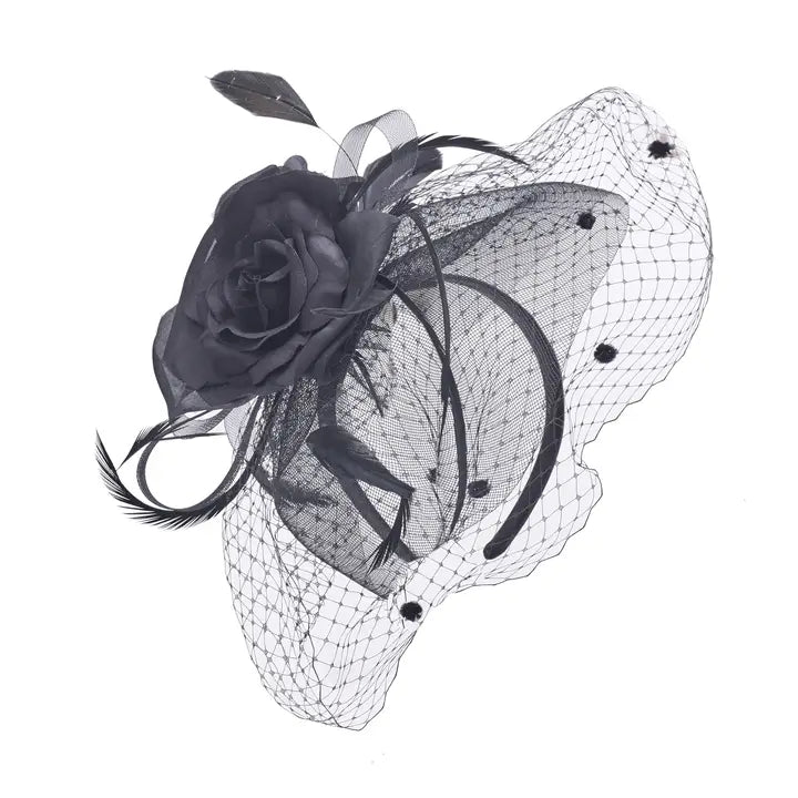 Silk Rose Fascinator