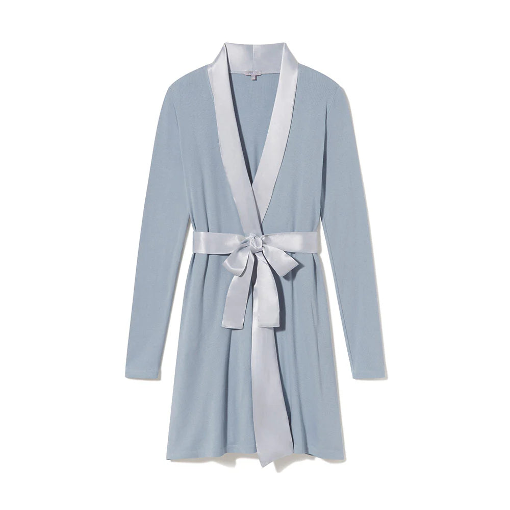 Elijah Long Sleeve Satin Trim Robe