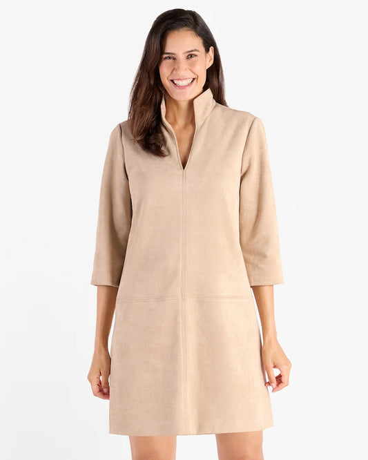 Callie Faux Suede Dress