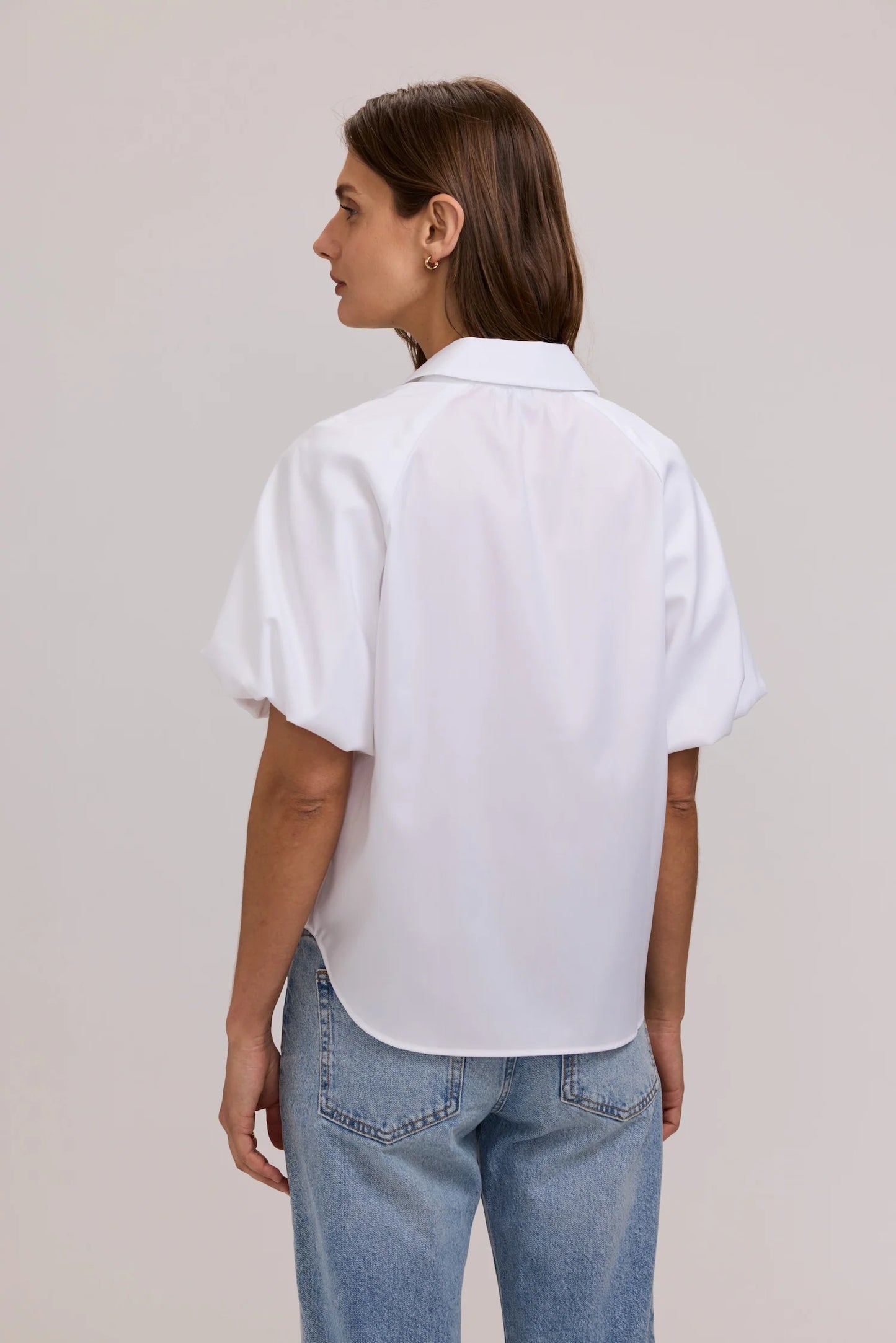 Paula Solid Puff Sleeve Shirt