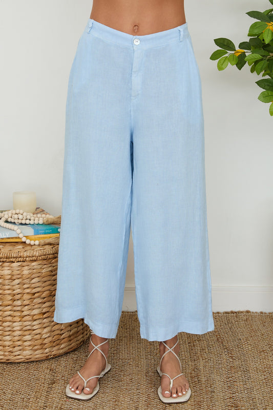 Wide Leg Linen Pant