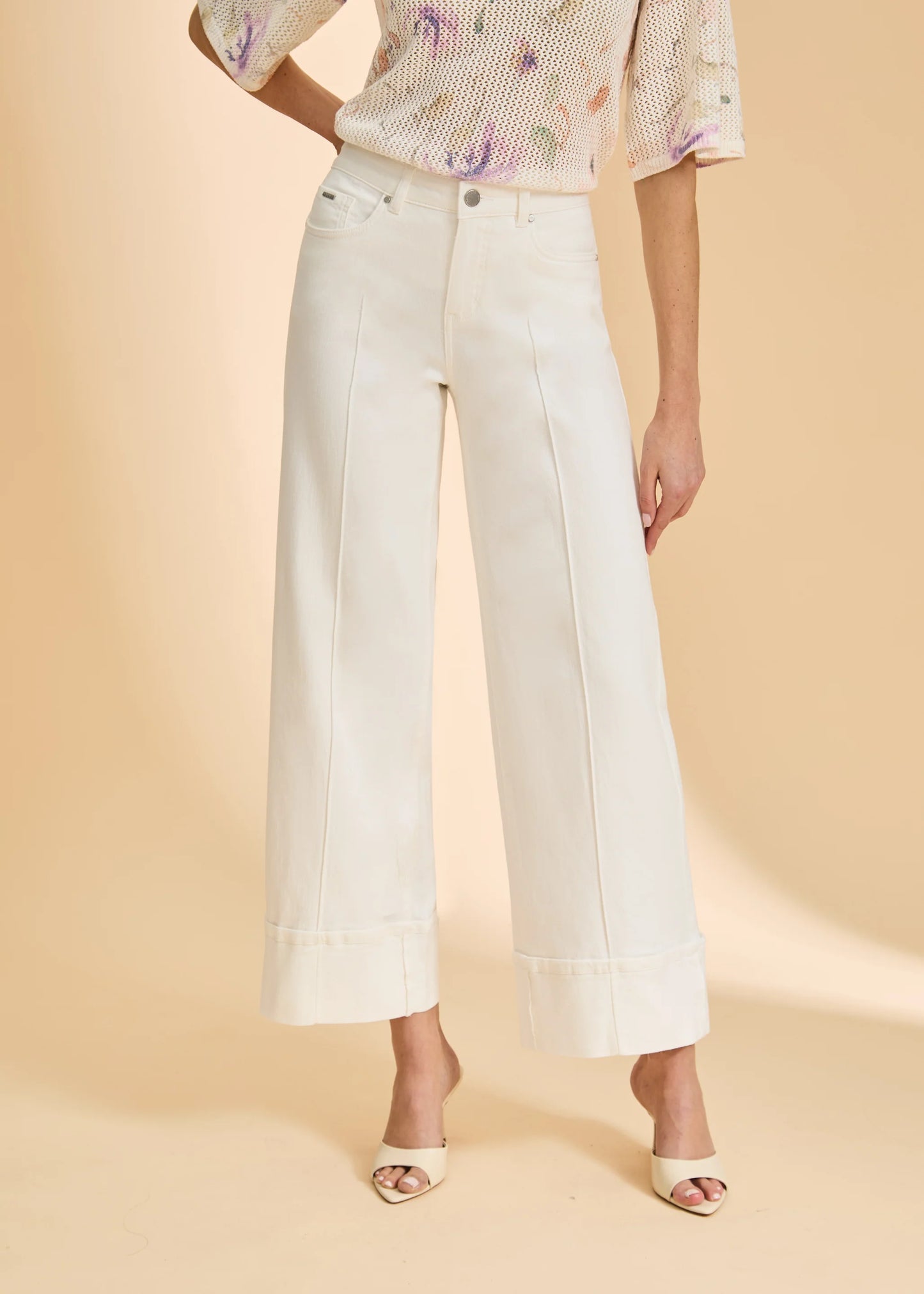 Olivia Cuffed Wide Leg Denim