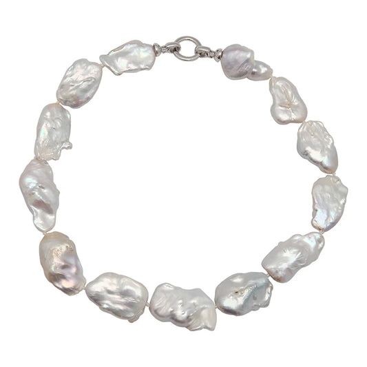 Stone Pearl Necklace
