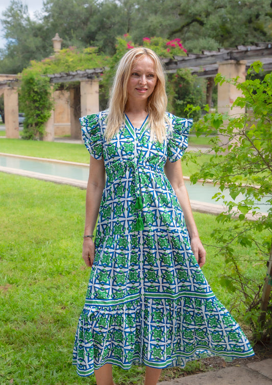 Emerald Amalfi Maxi Dress