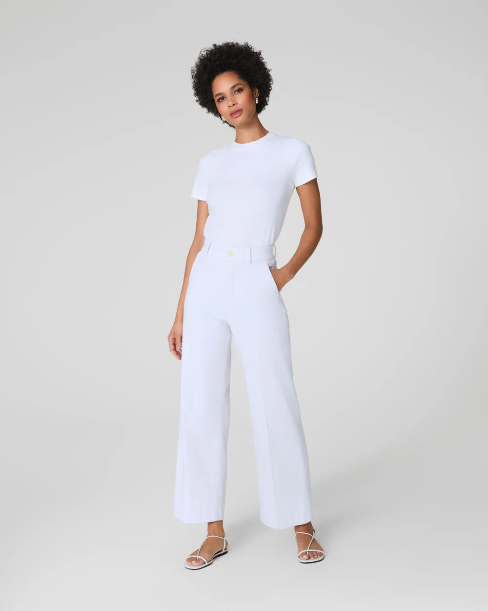 Stretch Twill Wide Leg Pant