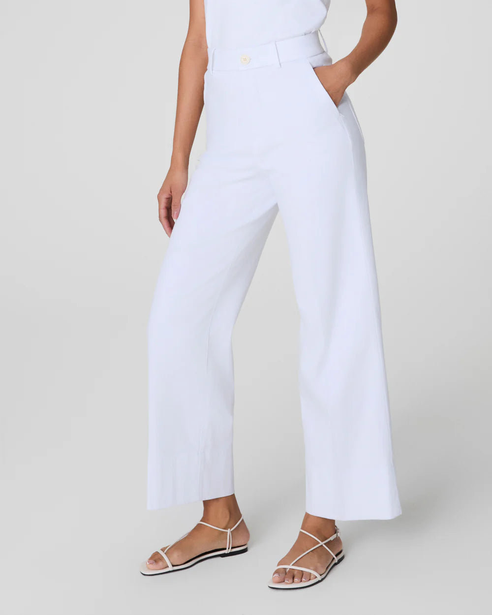 Stretch Twill Wide Leg Pant