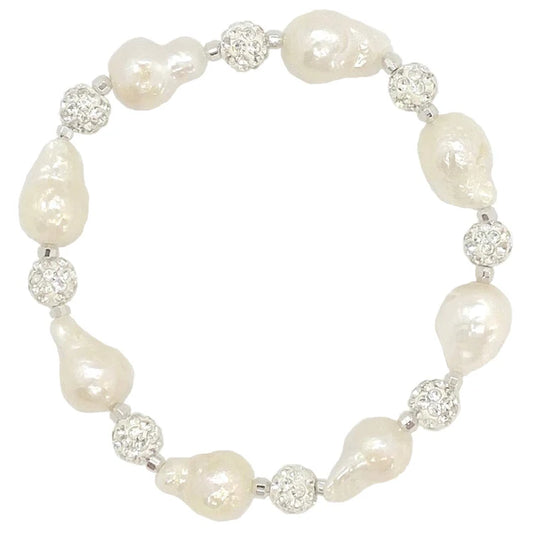 Petite Pearl & Crystal Bracelet