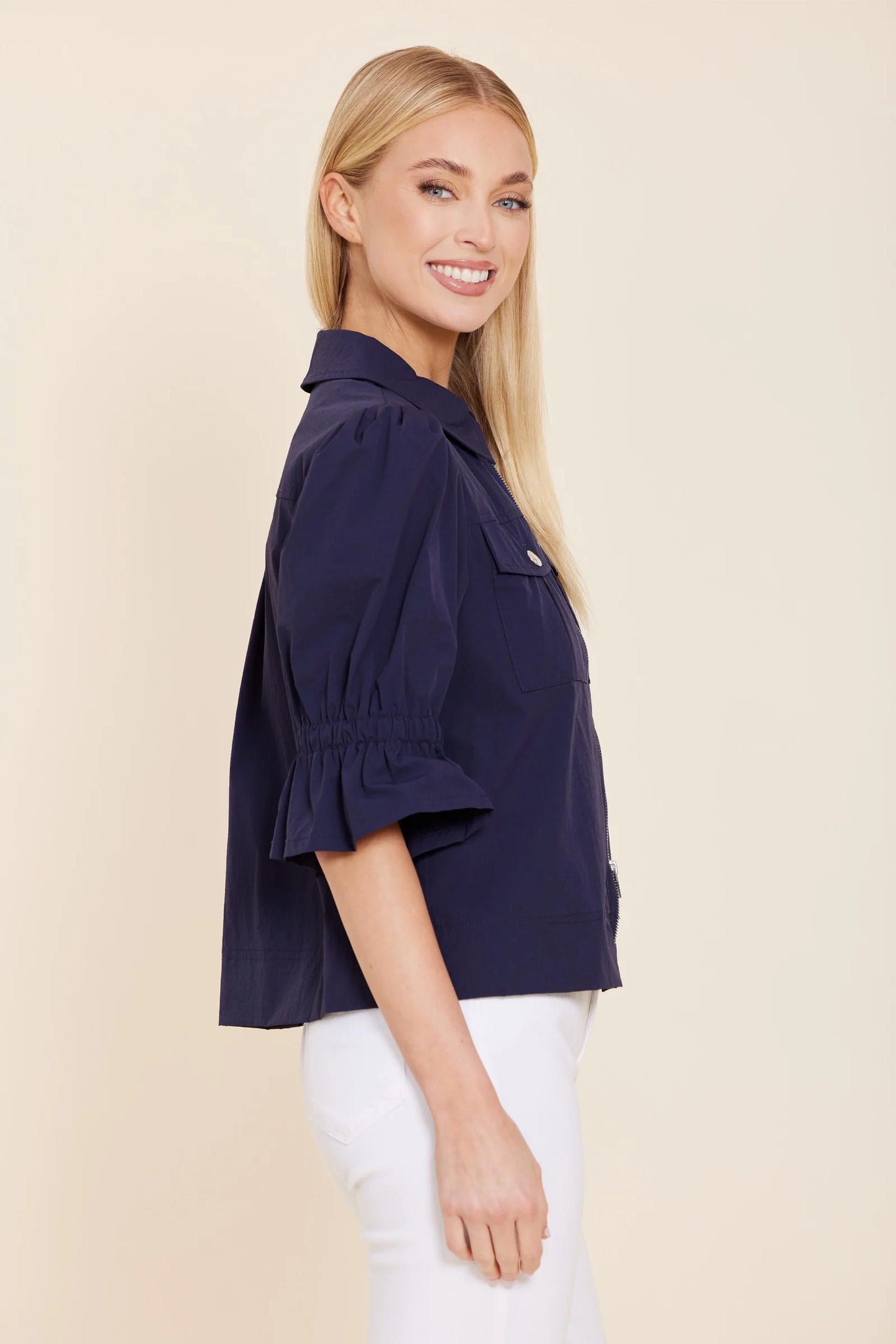 Poplin Zip Jacket