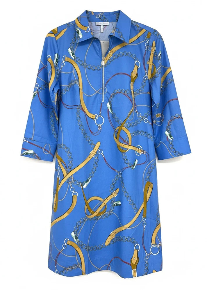 Alessa 3/4 Sleeve Dress in Chain Medley