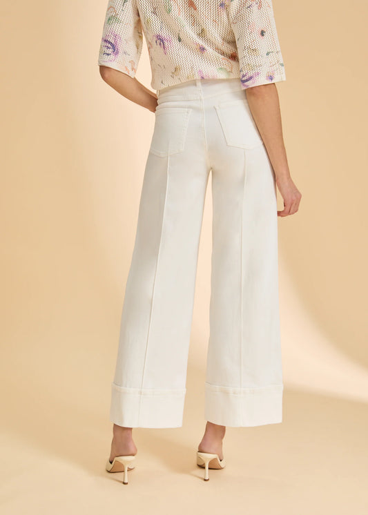 Olivia Cuffed Wide Leg Denim