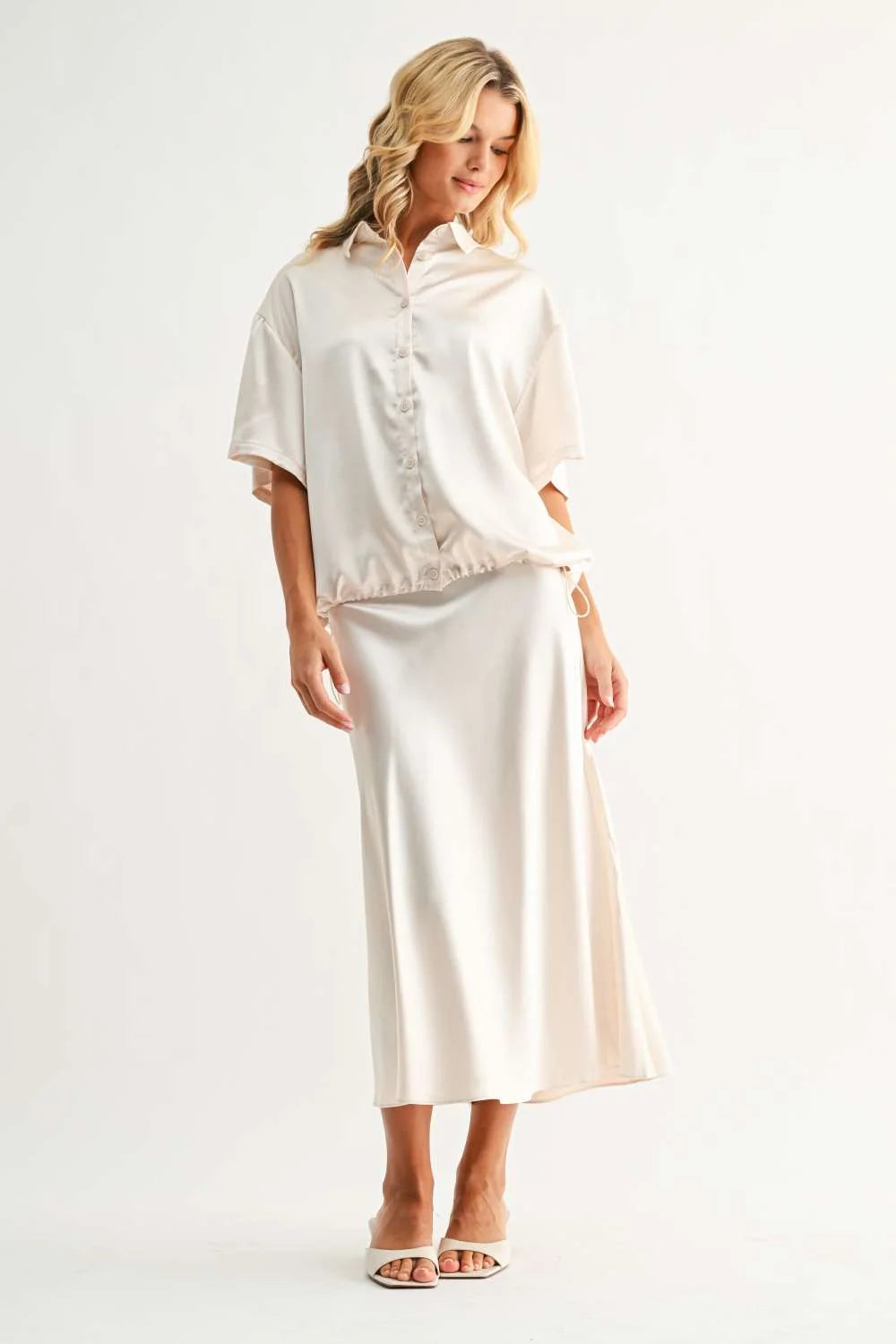 Janine Satin Top