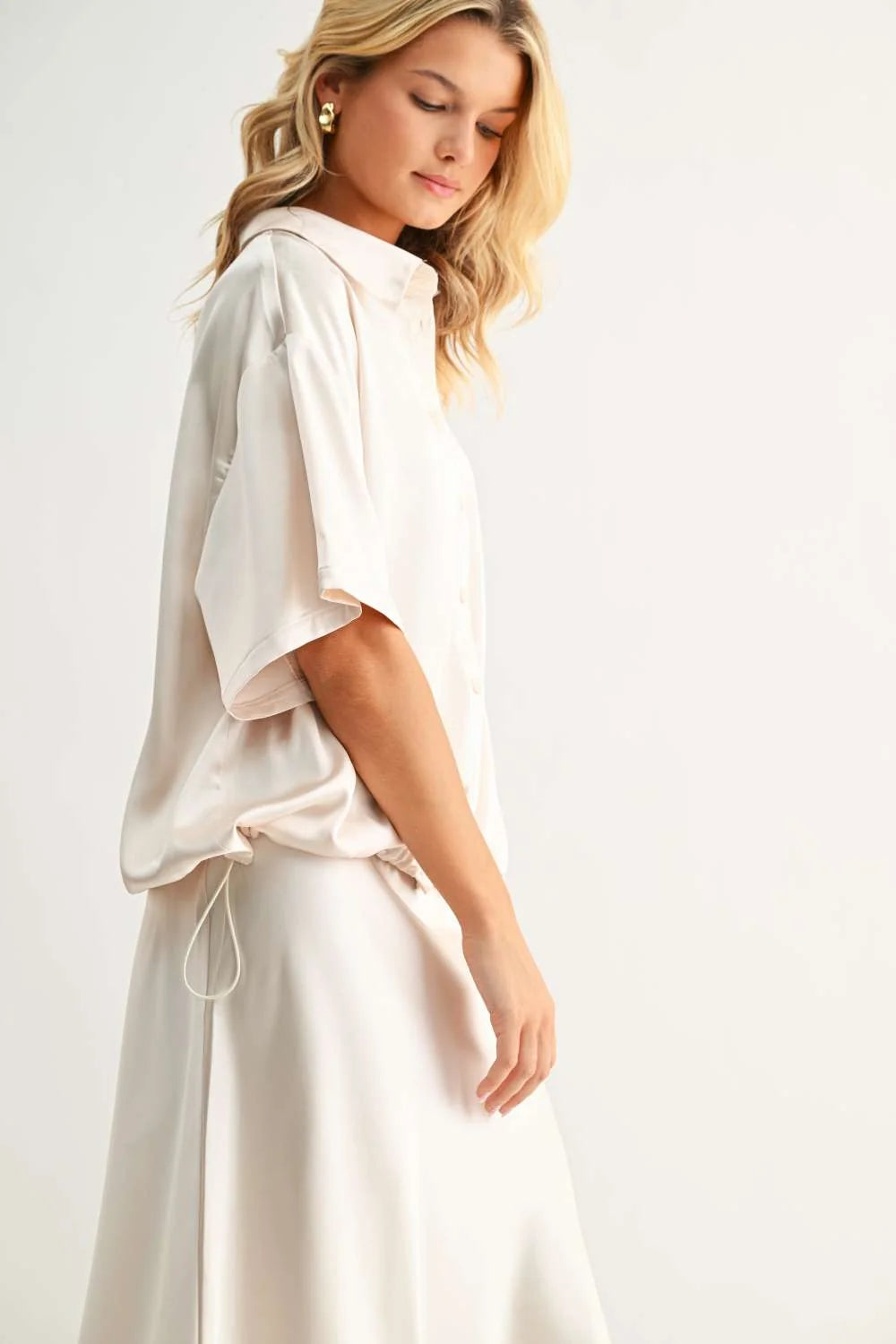 Janine Satin Top