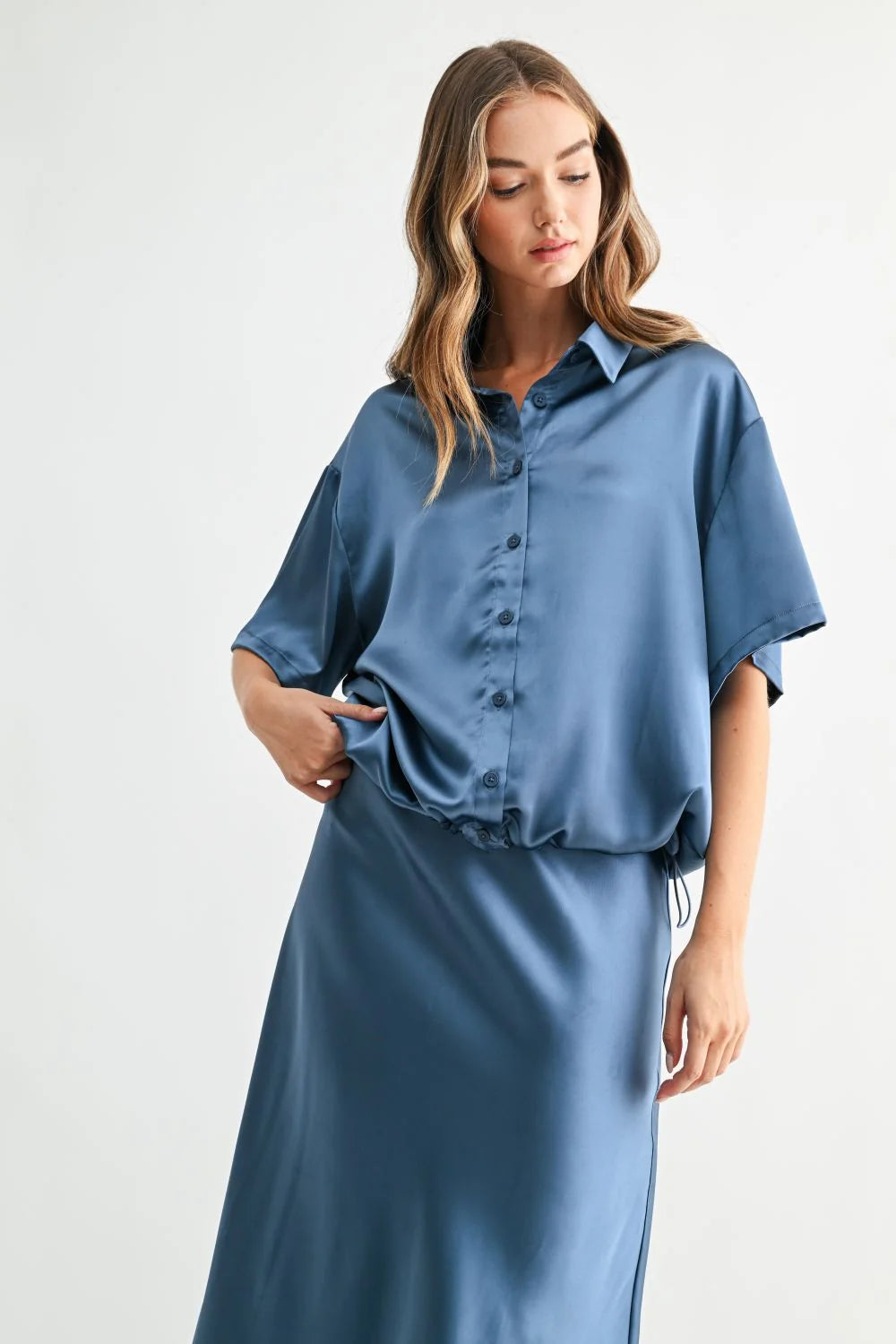 Janine Satin Top