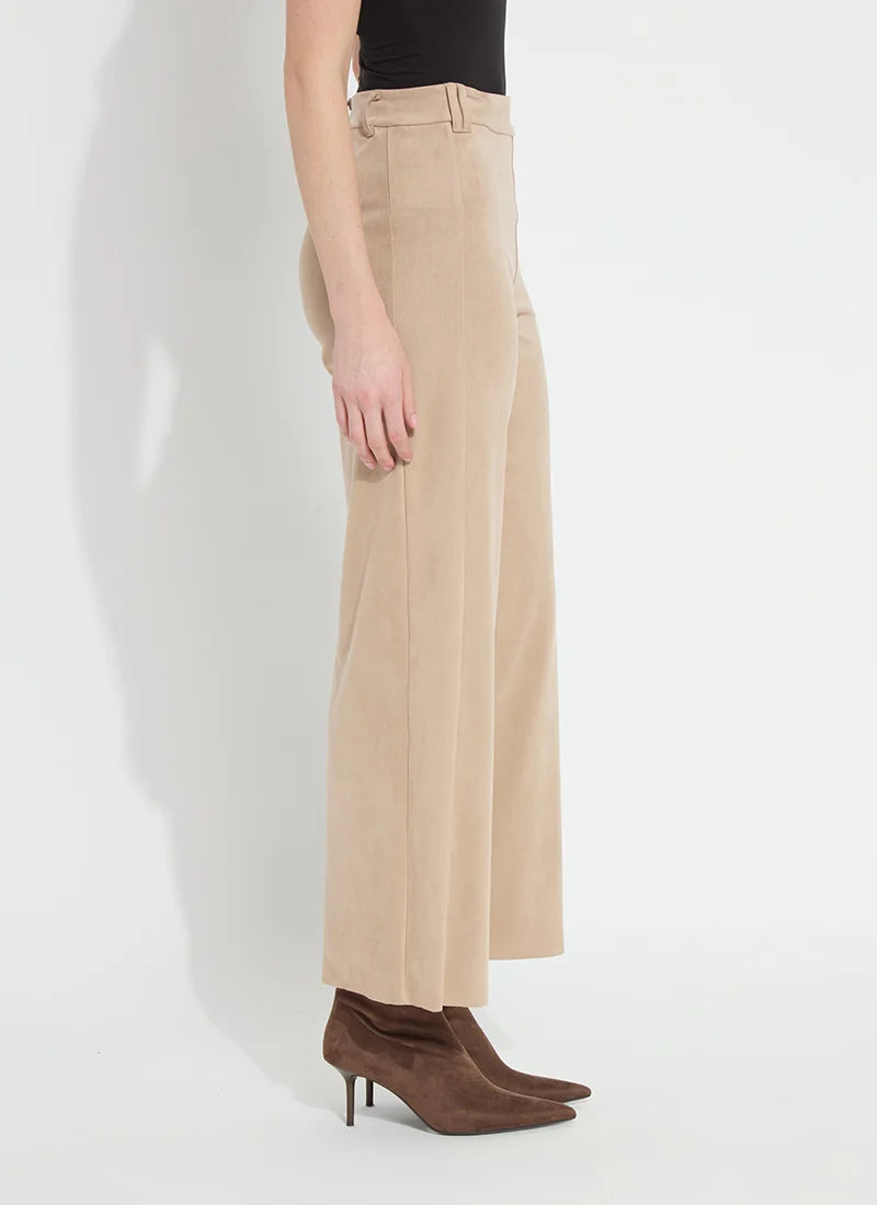 Vionette Vegan Suede Wide Leg Trouser