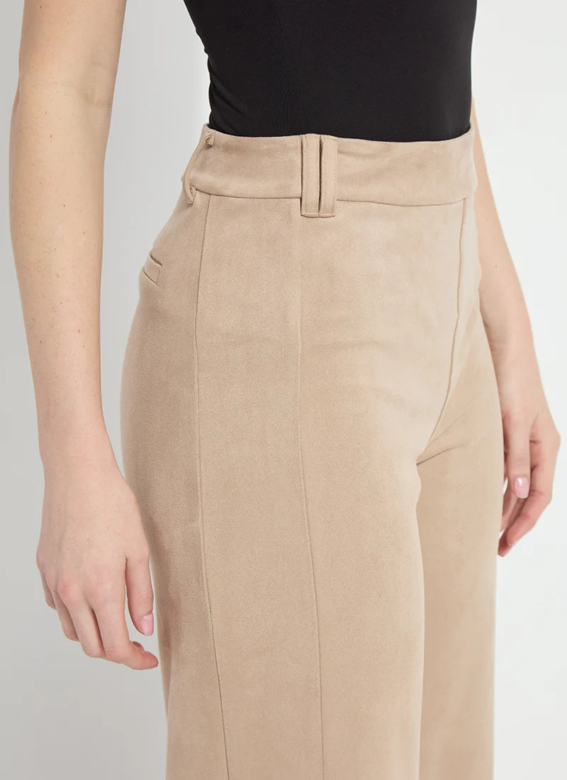 Vionette Vegan Suede Wide Leg Trouser