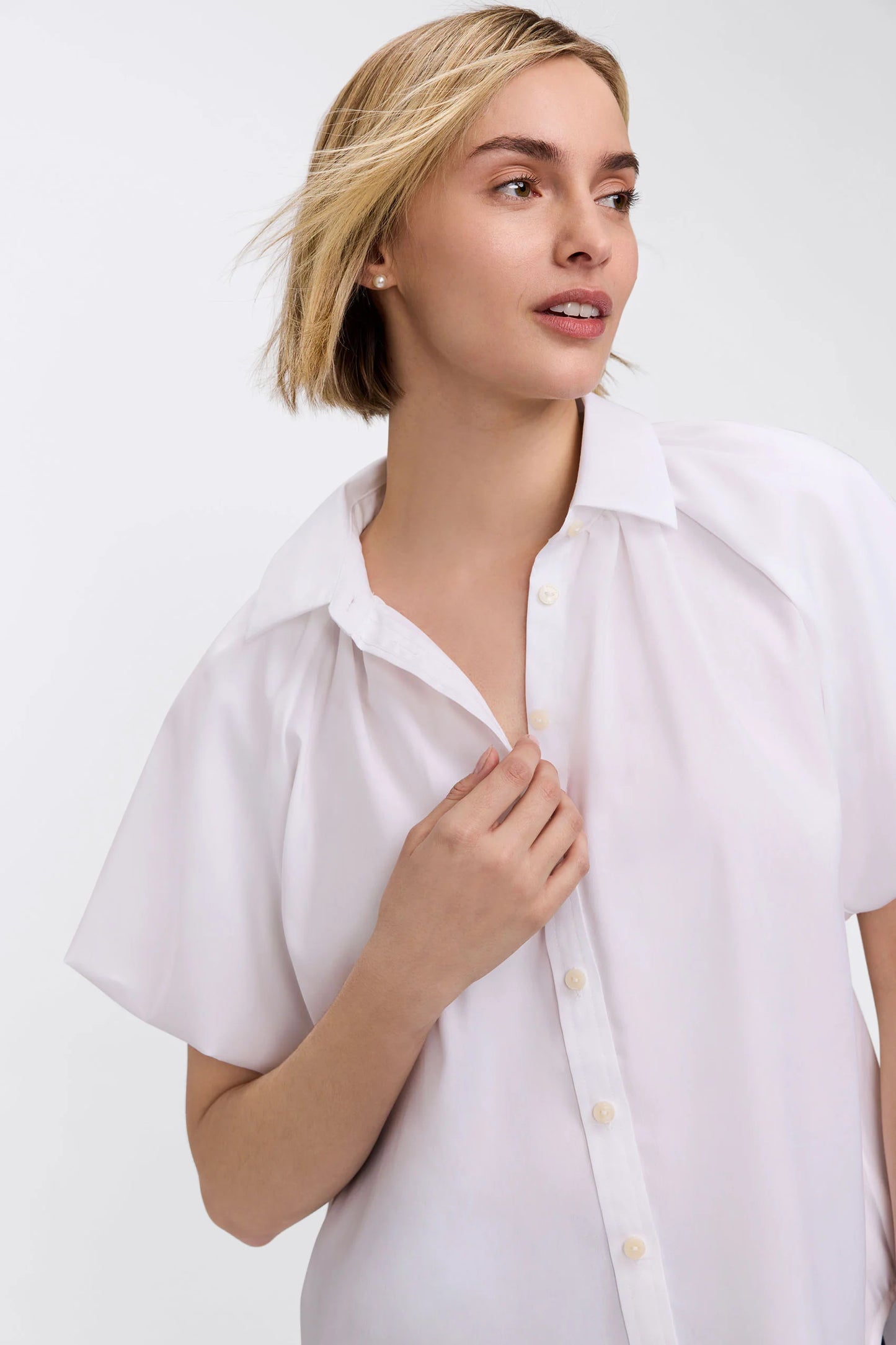 Paula Solid Puff Sleeve Shirt