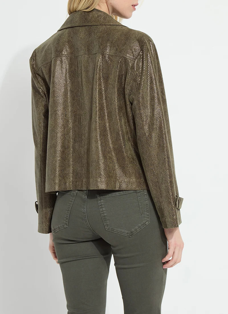 Emory Vegan Suede Moto Jacket