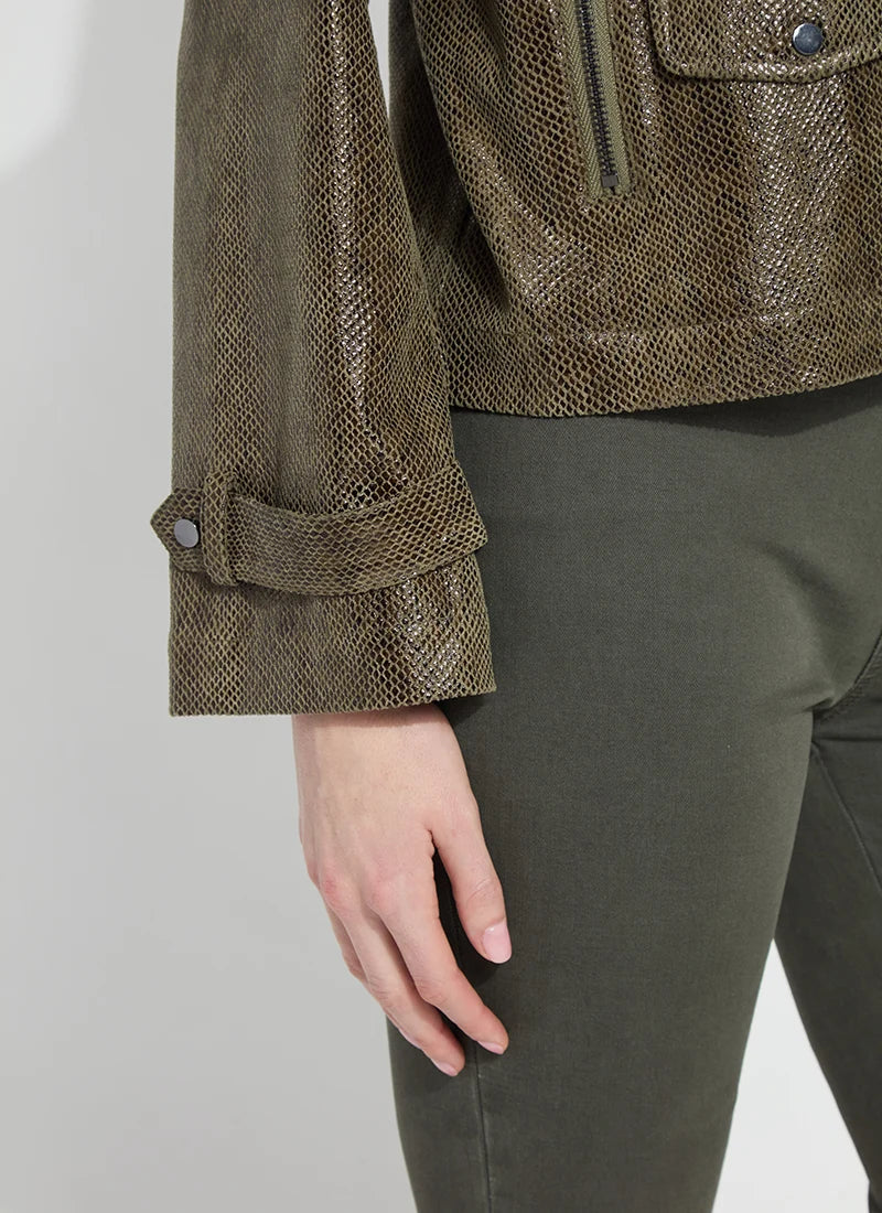 Emory Vegan Suede Moto Jacket