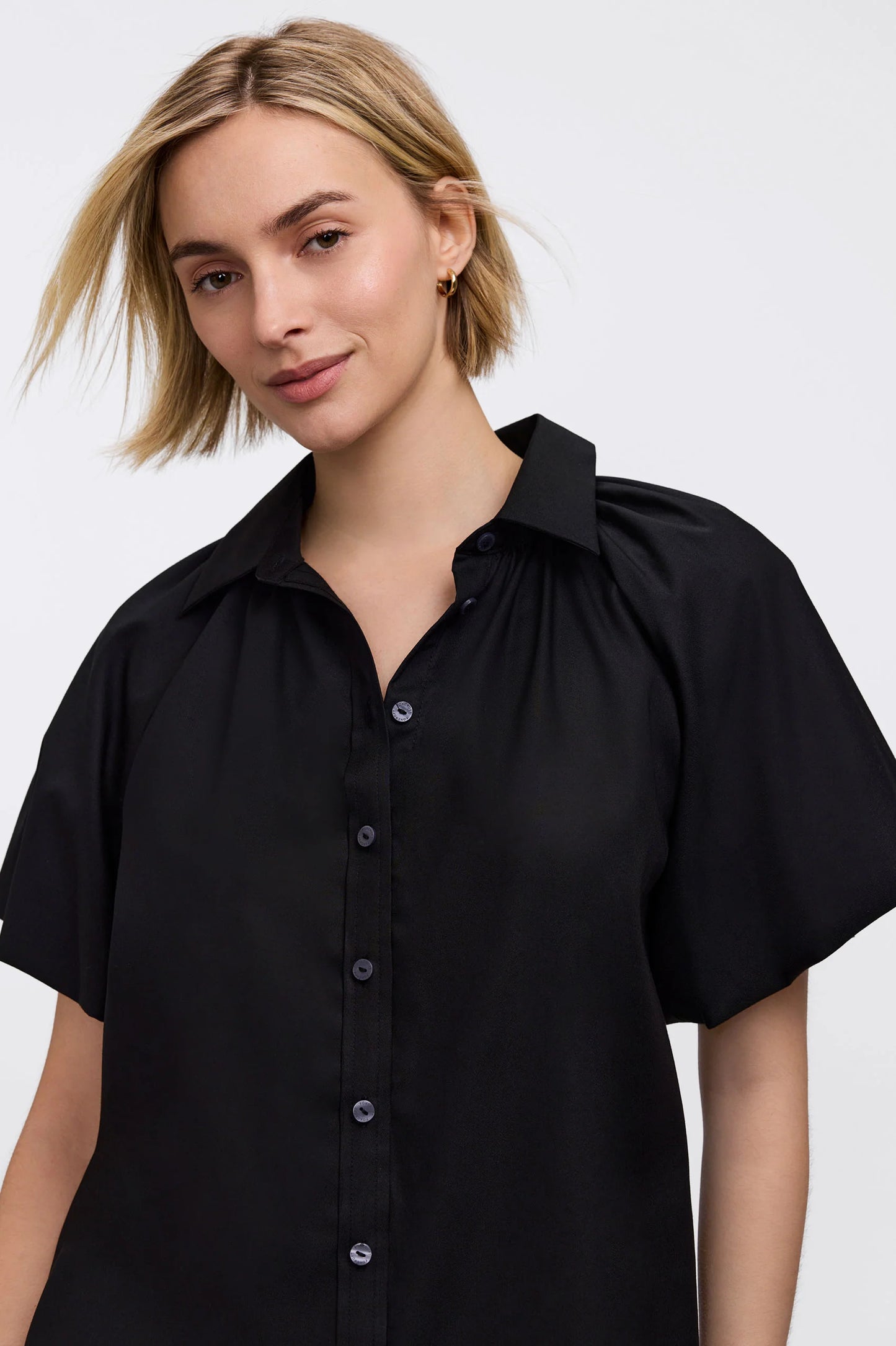 Paula Solid Puff Sleeve Shirt