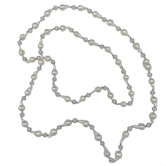 Petite Edison Pearl Rope Necklace 46"
