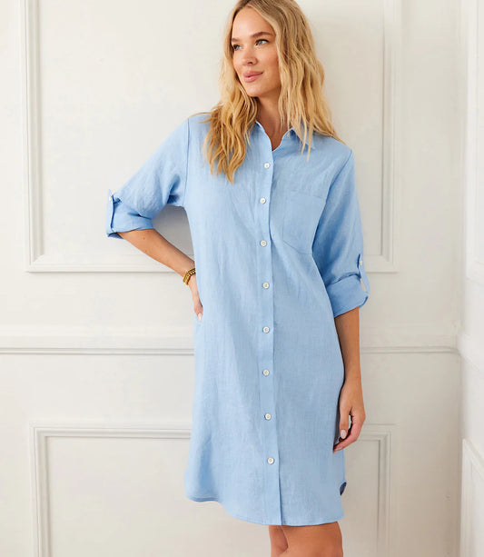 Linen Shirt Dress