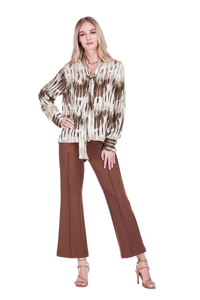 Desert Mirage Tie Blouse