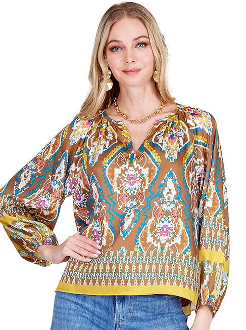 Tribal Plains Print Top