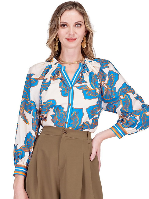 Bold Rivera Print Top