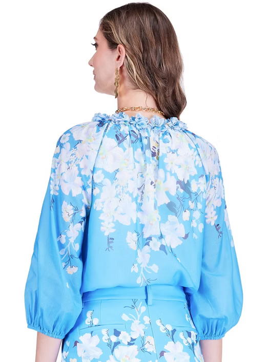 Dimensional Flowers Top