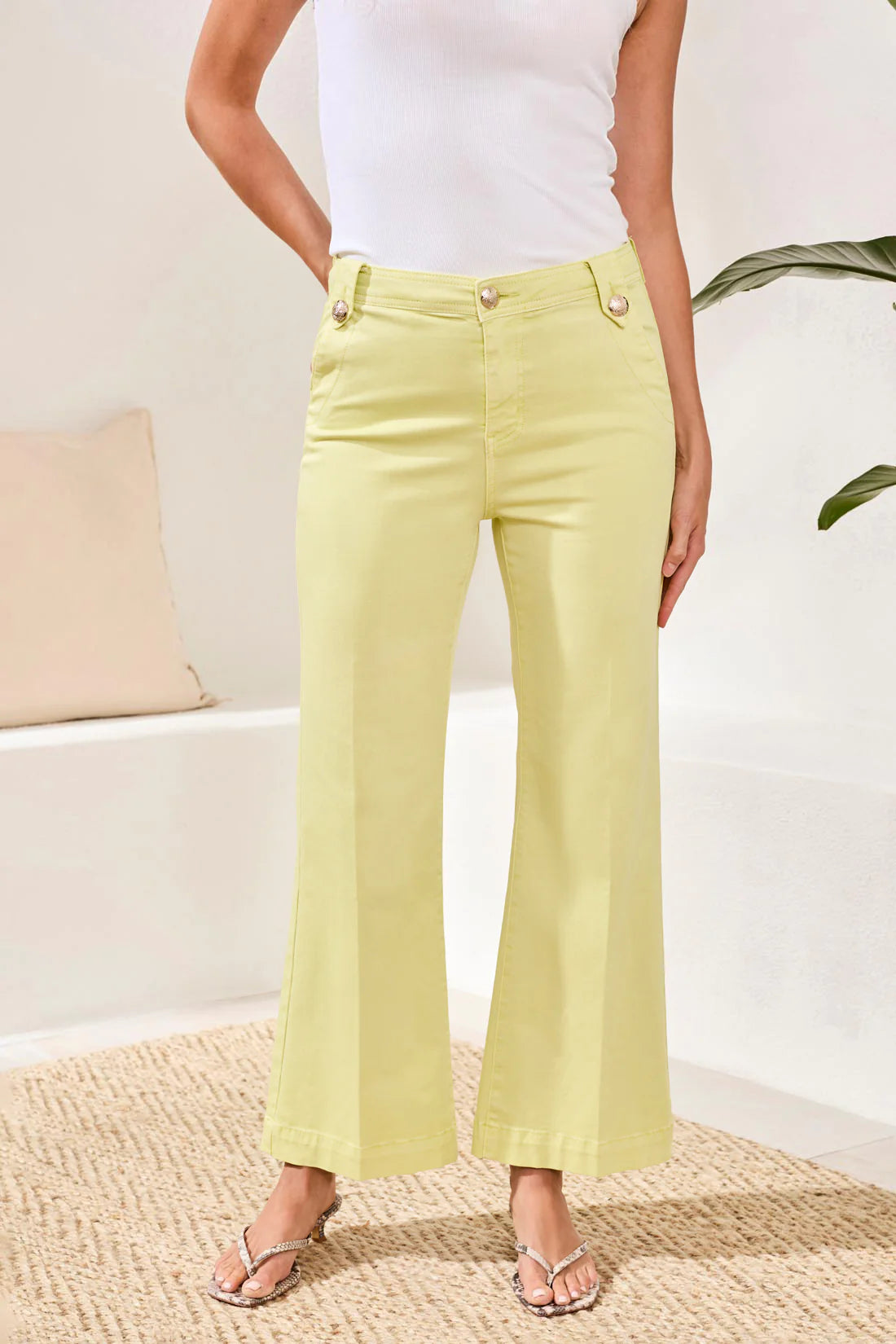 Comfort Stretch Brooke Hugging Palazzo Marine Denim