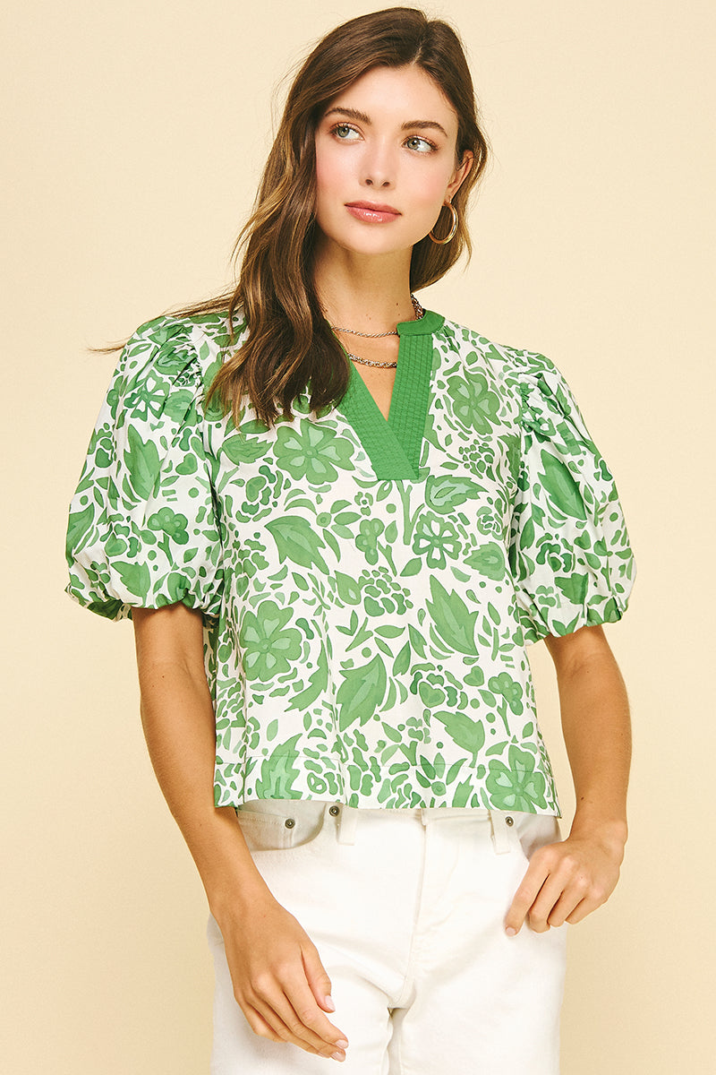 Floral Print Blouse