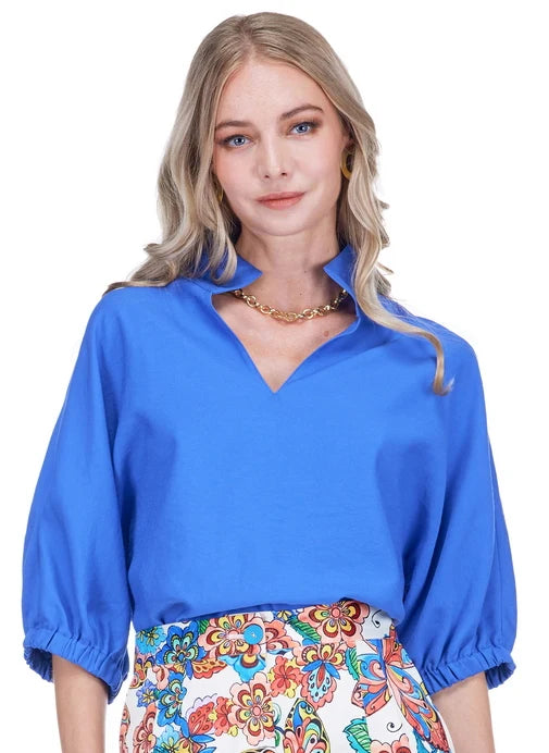 Royal Collar Top