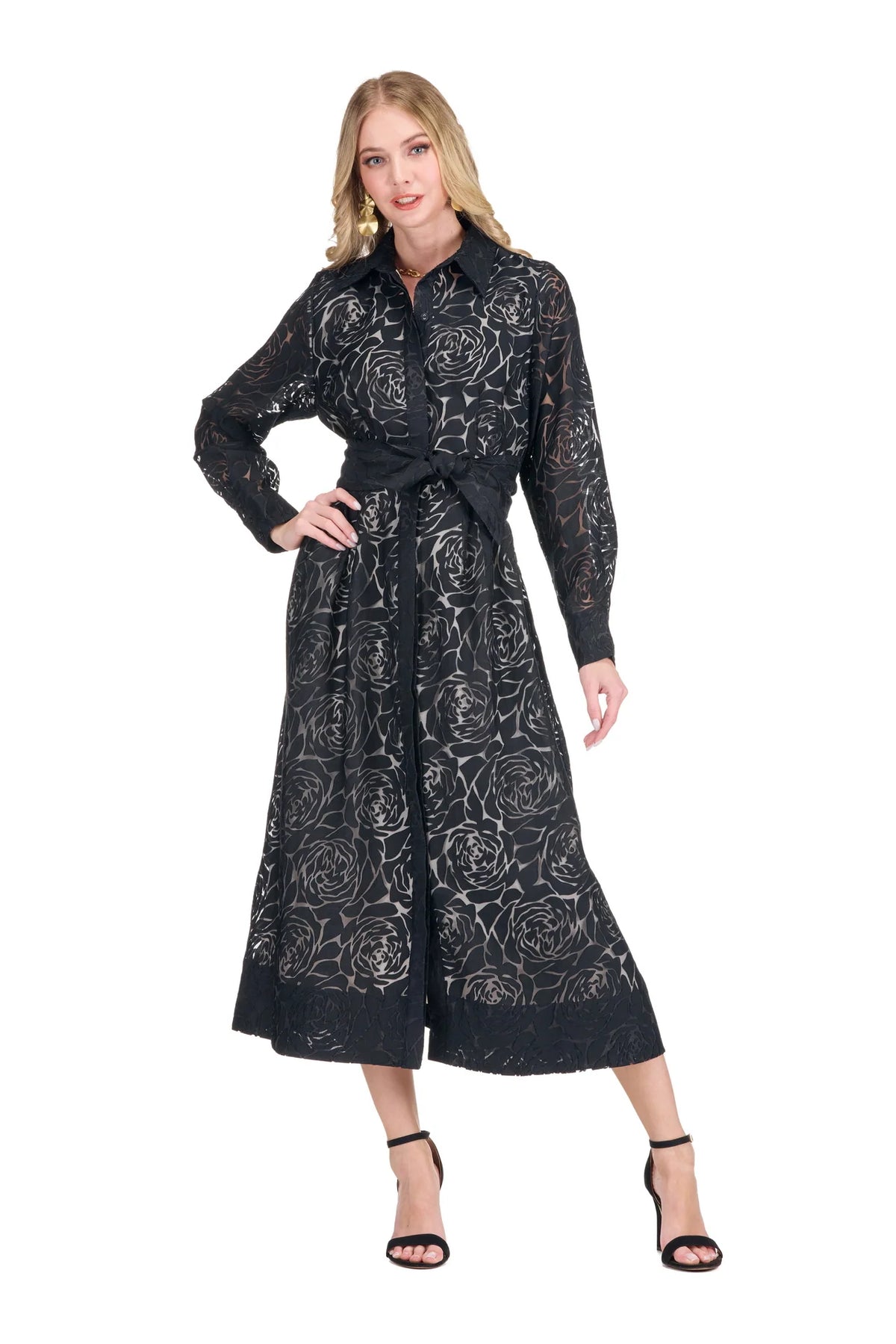 Burnout Shirt Dress